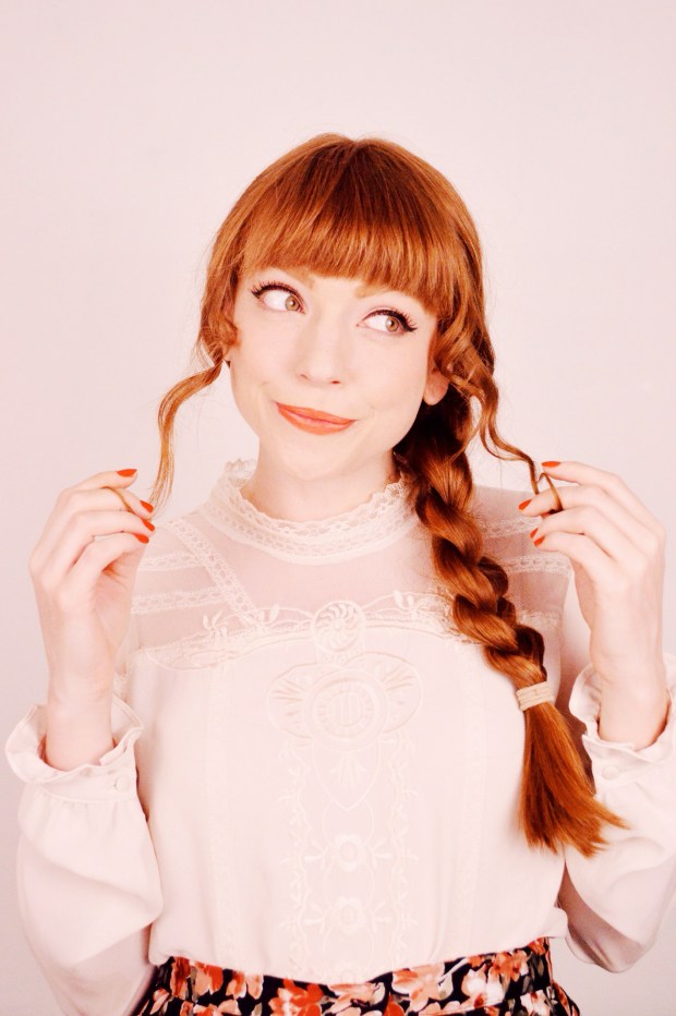 Simple Side Braid with a Twist (literally) | Larkspur Vintage