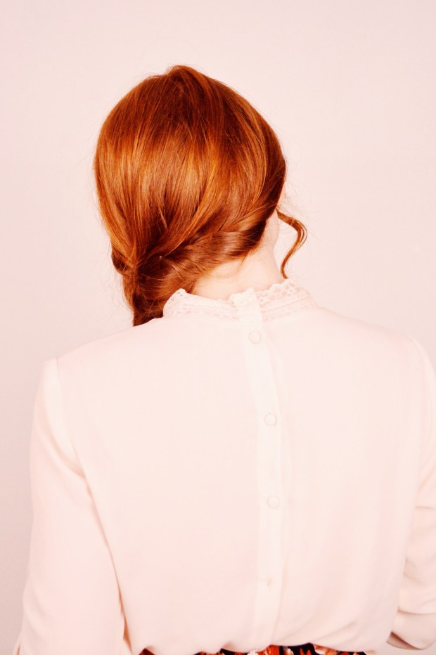 Simple Side Braid with a Twist (literally) | Larkspur Vintage