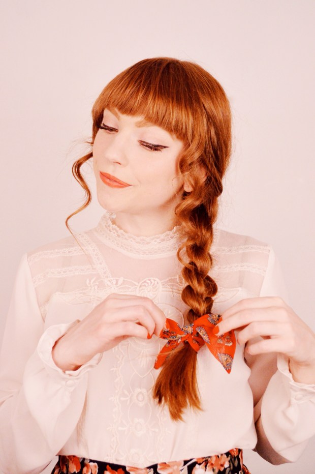 Simple Side Braid with a Twist (literally) | Larkspur Vintage