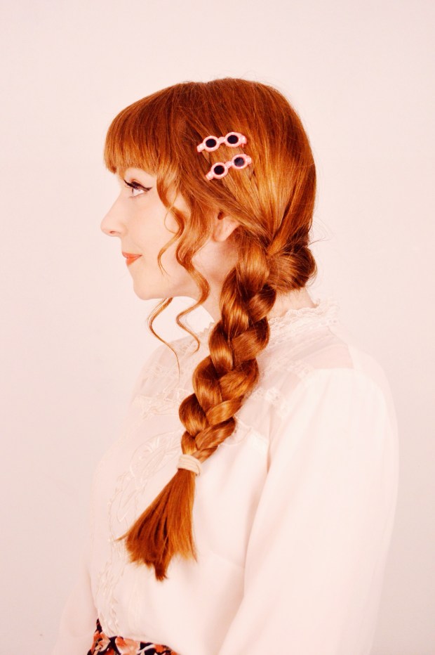 Simple Side Braid with a Twist (literally) | Larkspur Vintage